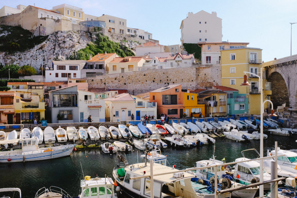 Vallon des Auffes, a fishing haven in Marseille, France